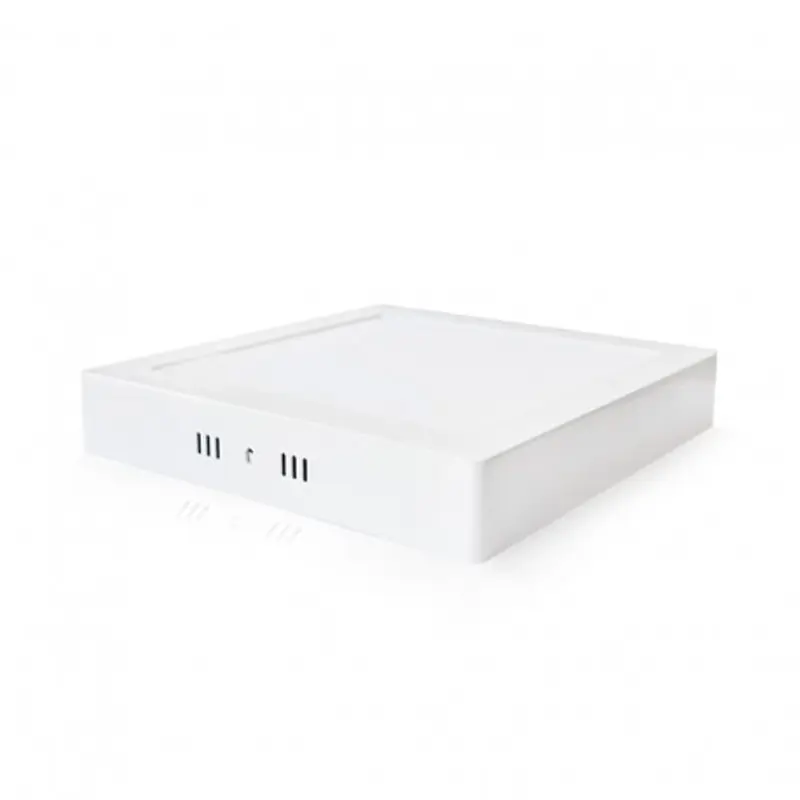 Plafonnier LED carré blanc 220 x 220 mm 18W 4000K