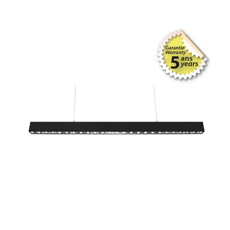 LINÉAIRE LED NOIR 1200MM 30W 4000K UGR19 GARANTIE 5 ANS