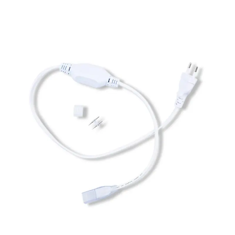 CABLE ALIM + EMB FIN + CONNECT PIN MALE/MALE BOBINE LED 5050 230V