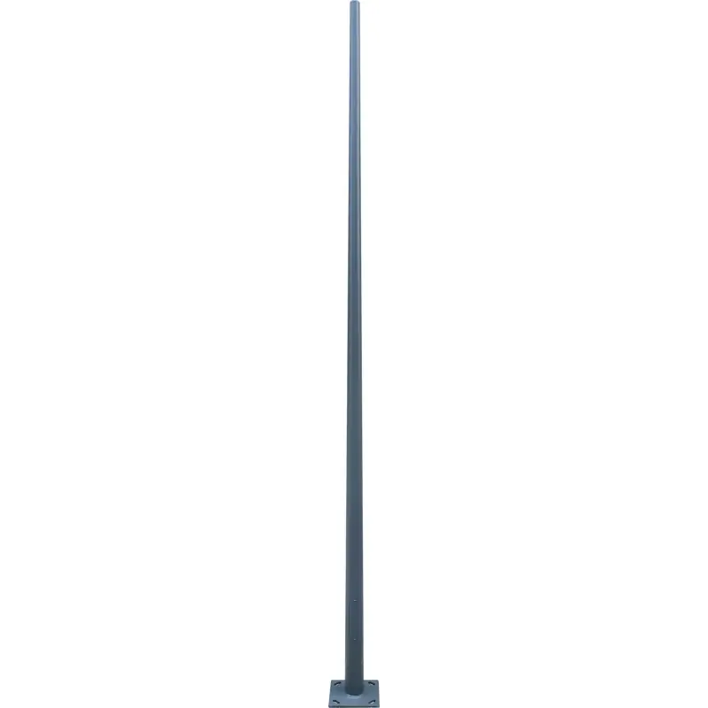 Mat colonne 4m éclairage public gris anthracite routier ral 7012