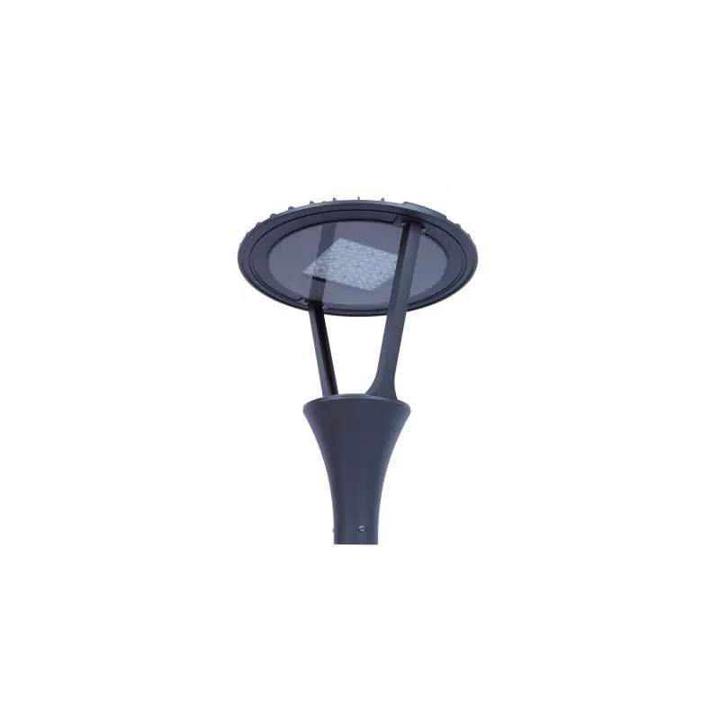 Lampadaire éclairage public extérieure 60w led gris anthracite ip65-220v-4950 lumens-3000k
