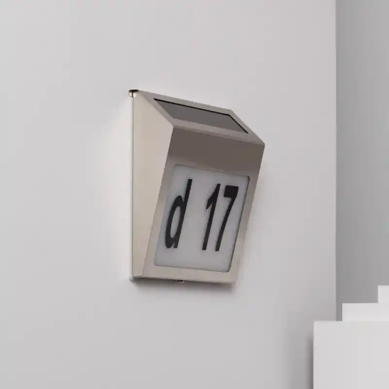Applique solaire ip44 led lumens numéro maison