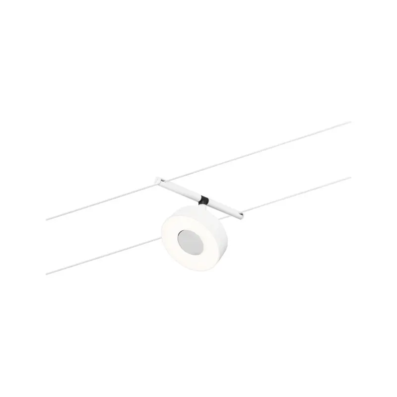 CorDuo Système sur câbles LED Circle Spot individuel 180lm 5W 3000K 12V Blanc dépoli