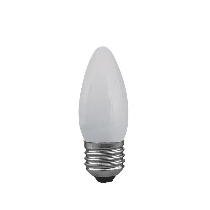 Ampoule à incandescence Bougie E27 230V 40lm 8W 2300K gradable Dépoli