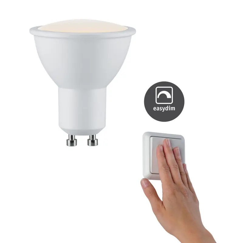 Réflecteur LED EasyDim GU10 230V 3x460lm 3x5,5W 2700K gradable Blanc