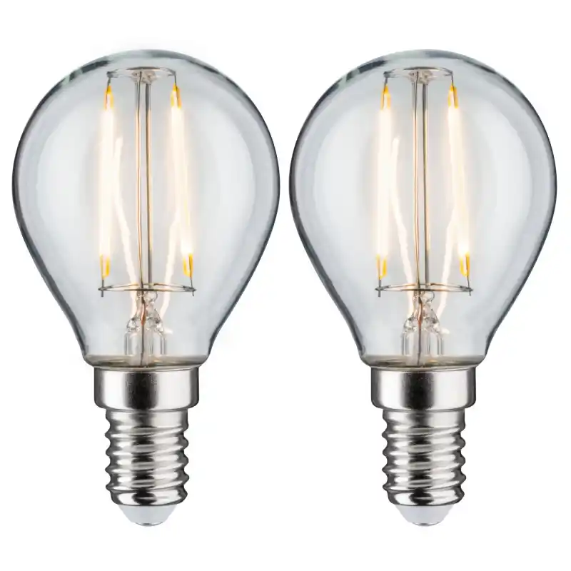 LED fil sphér. x2 250lm E14
