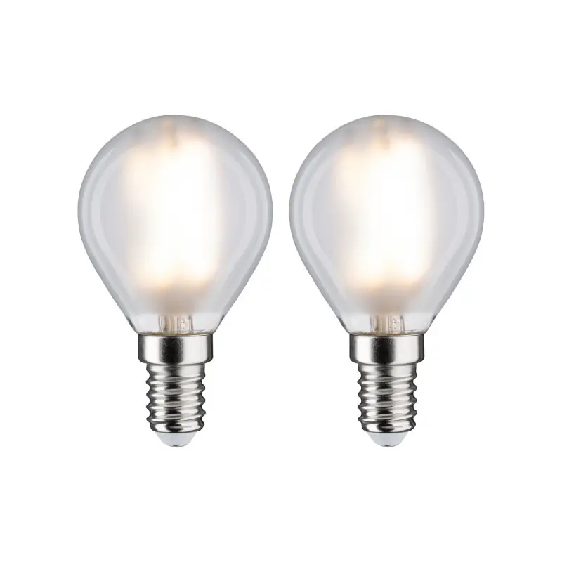 LED fil sphérique x2 470lm E14