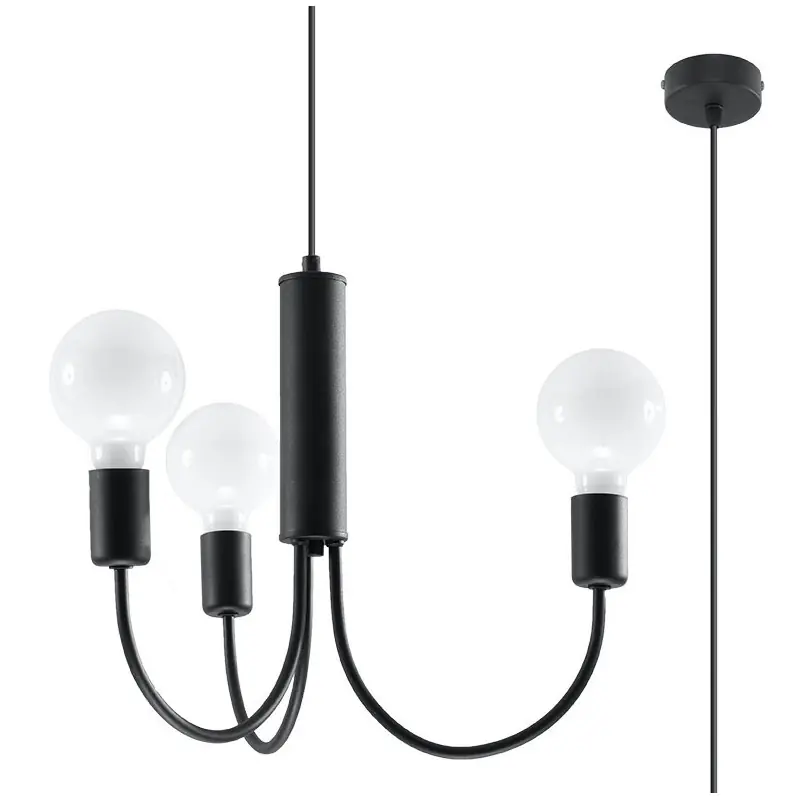 Chandelier PICCOLO 3 noir