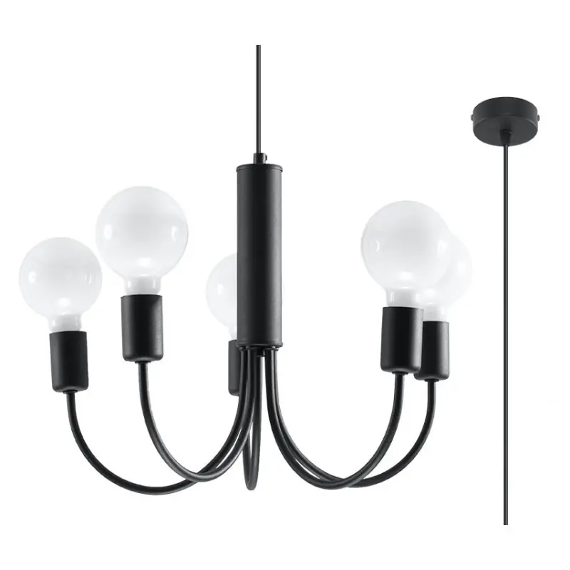Chandelier PICCOLO 5 noir