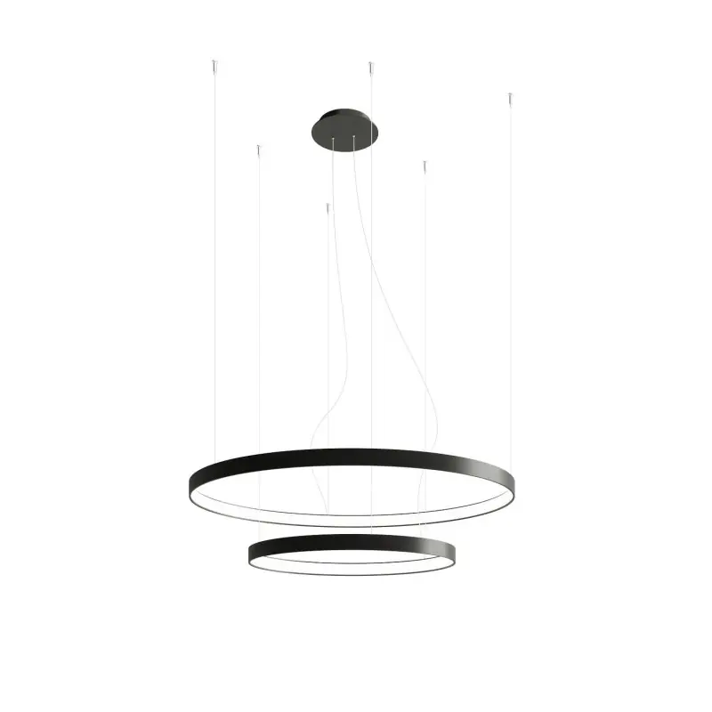 Chandelier RIO 2 55/78 noir 3000K