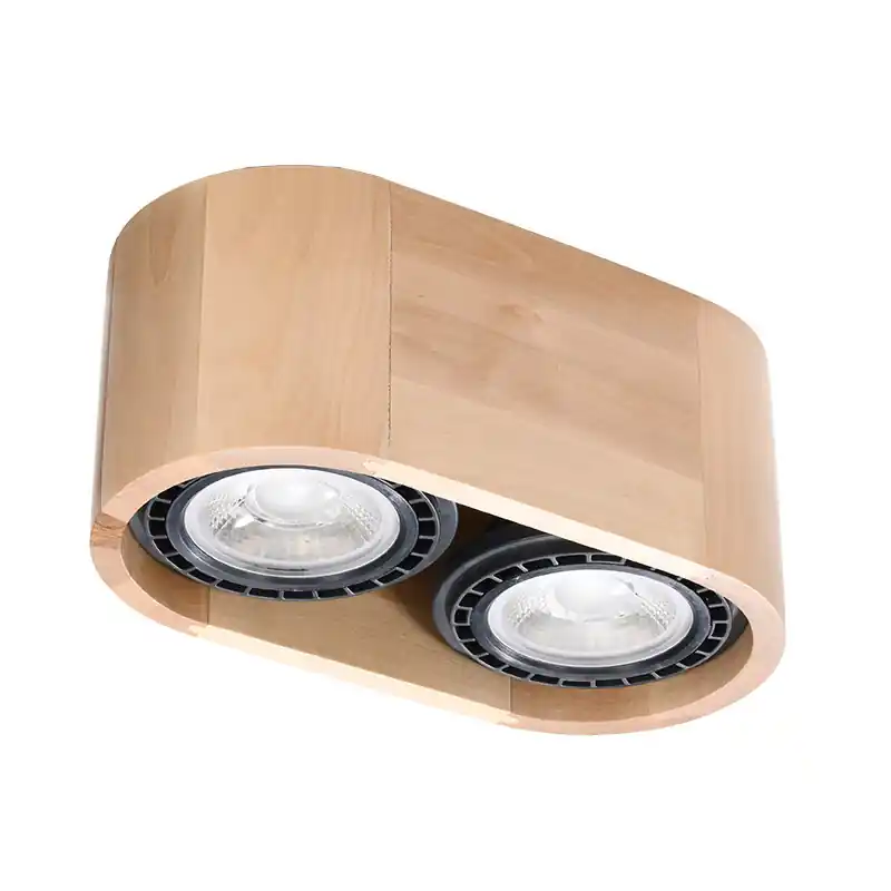 Plafonnier BASIC 2 bois