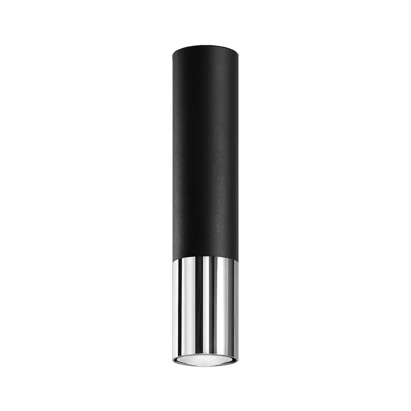 Plafonnier LOOPEZ noir/chrome