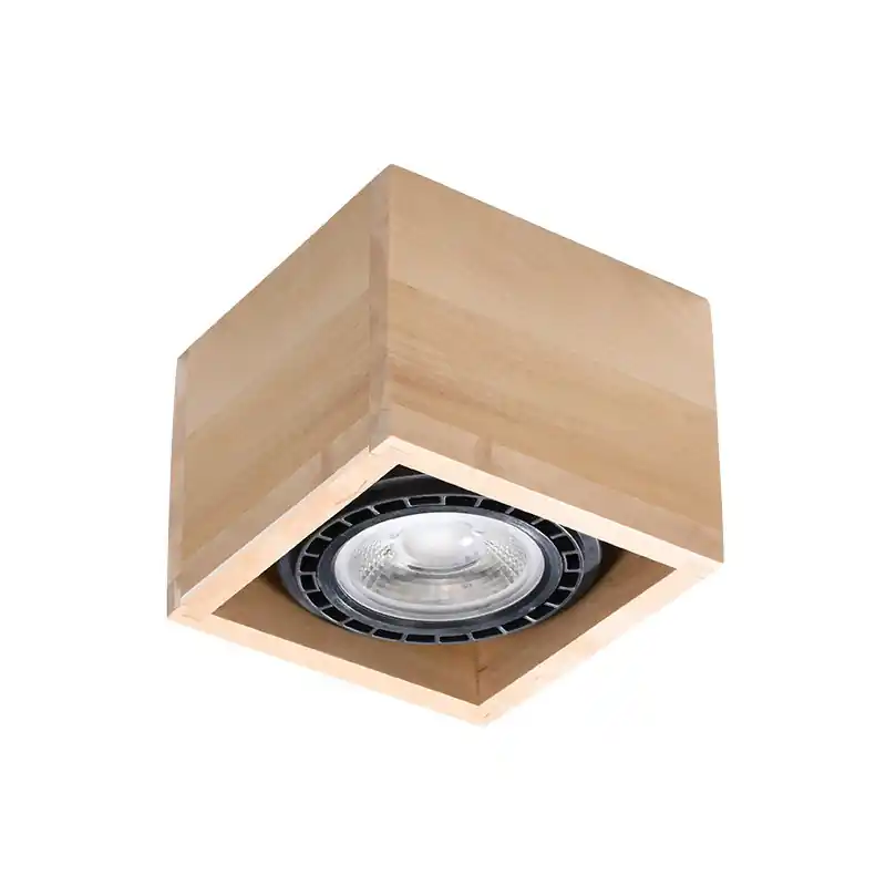 Plafonnier QUATRO 1 bois