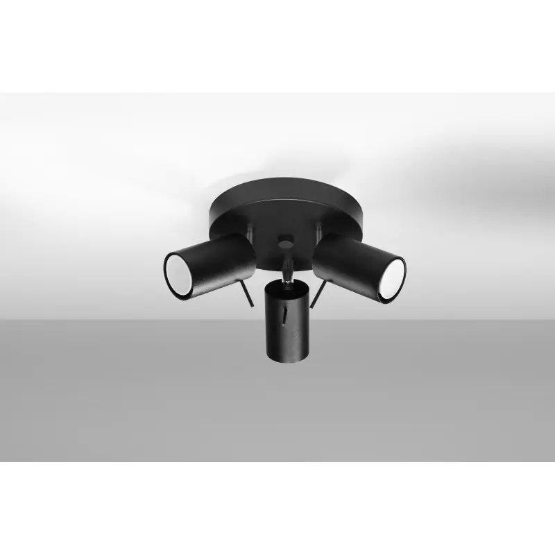 Plafonnier RING 3P noir