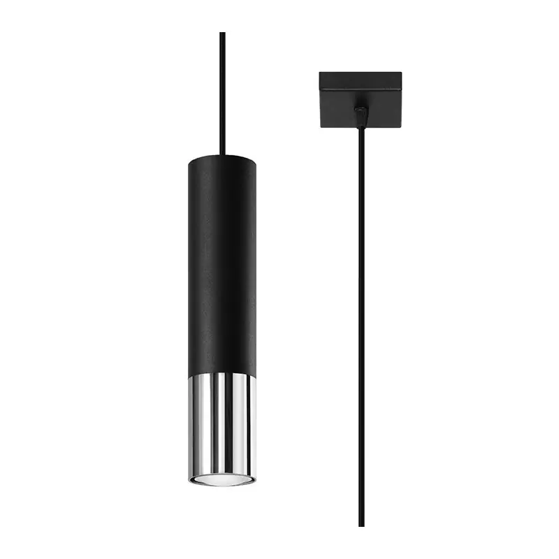 Suspension LOOPEZ 1 noir/chrome
