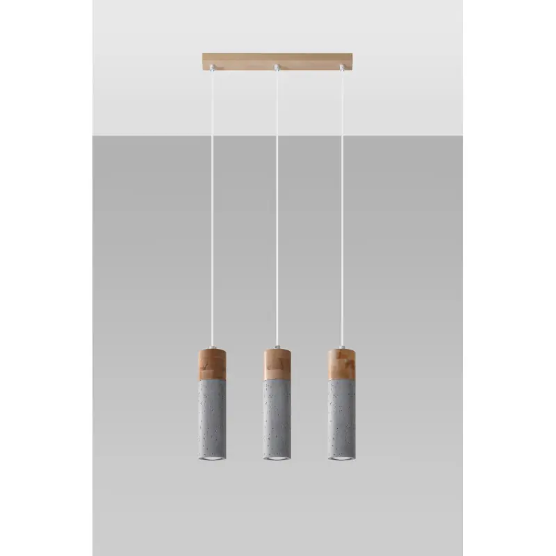 Suspension ZANE 3 gris