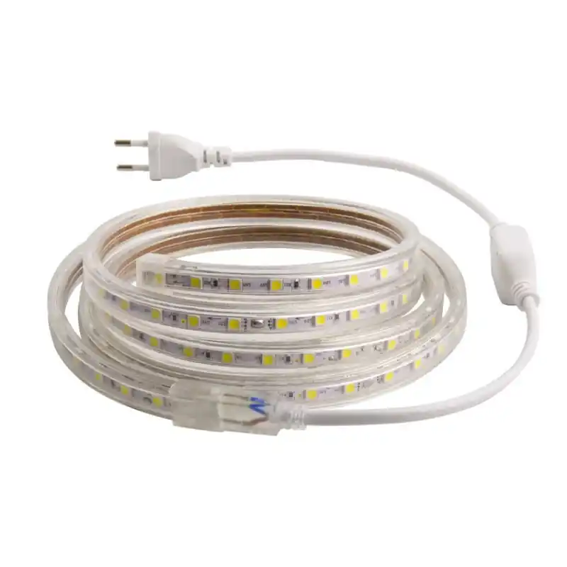 Ruban led strip 220v ip65 orange flexible lumière ultra lumineux