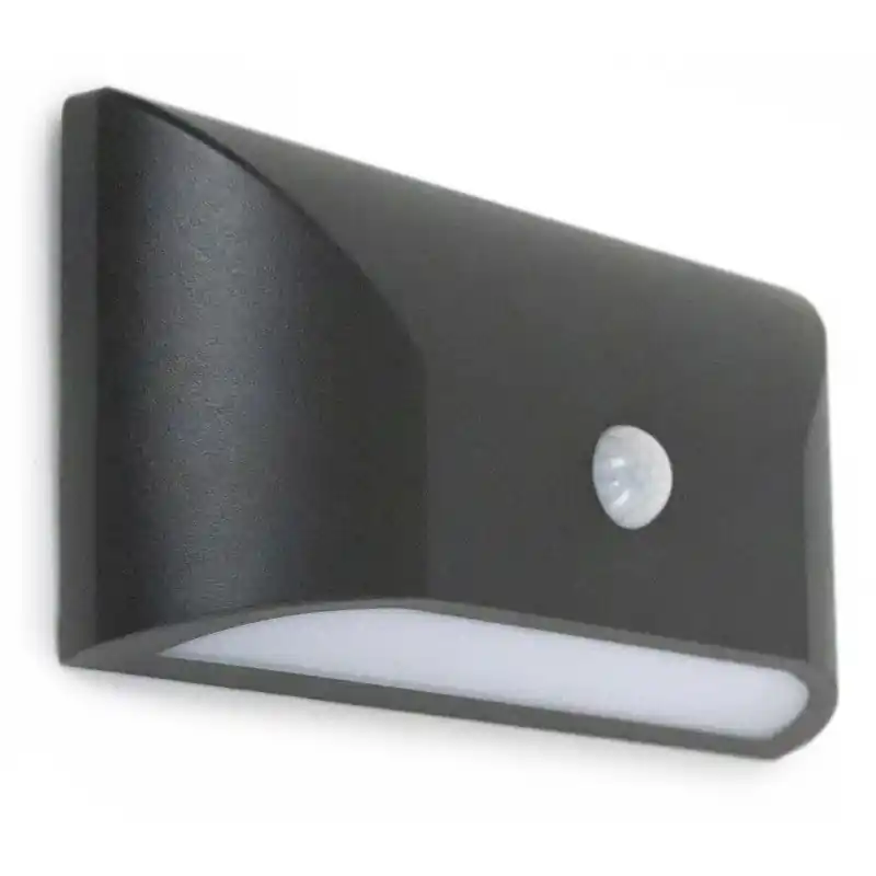 Applique avec détecteur HAIL IP65 LED SMD AC 5W 3000K Anthracite