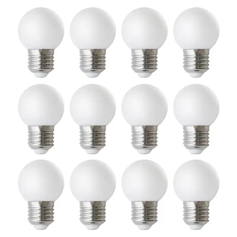 Lampe kit 12 PORTOFINO IP20 E27 LED Bulb 12x3W 3000K Blanc