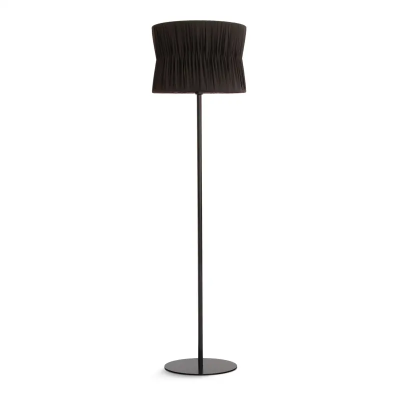 Lampadaire CORA E27 60W Noir Ruban enveloppé noir