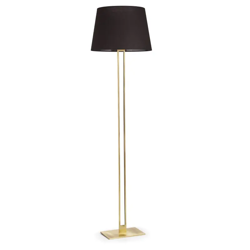 Lampadaire CLASSICAL E27 60W Or Coton noir