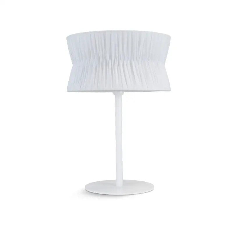 Lampe à poser CORA E27 40W Blanc Ruban enveloppé blanc