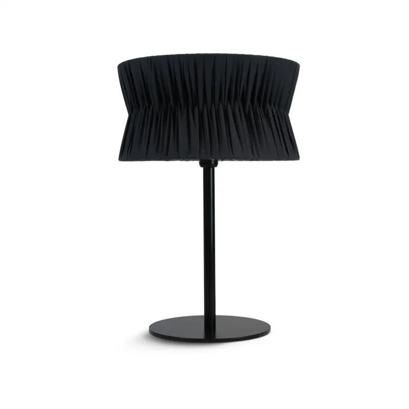Lampe à poser CORA E27 40W Noir Ruban enveloppé noir
