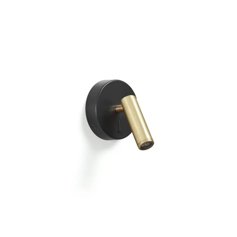 Liseuse MINIMAL LED SMD 3W 3000K Or Noir