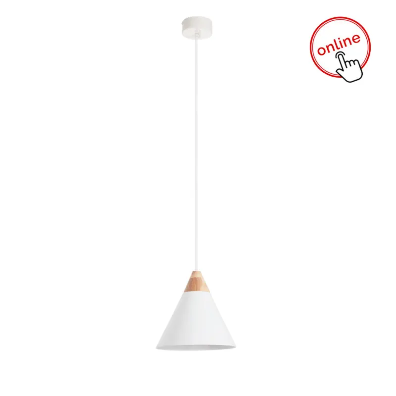Suspension ODA E27 60W Blanc