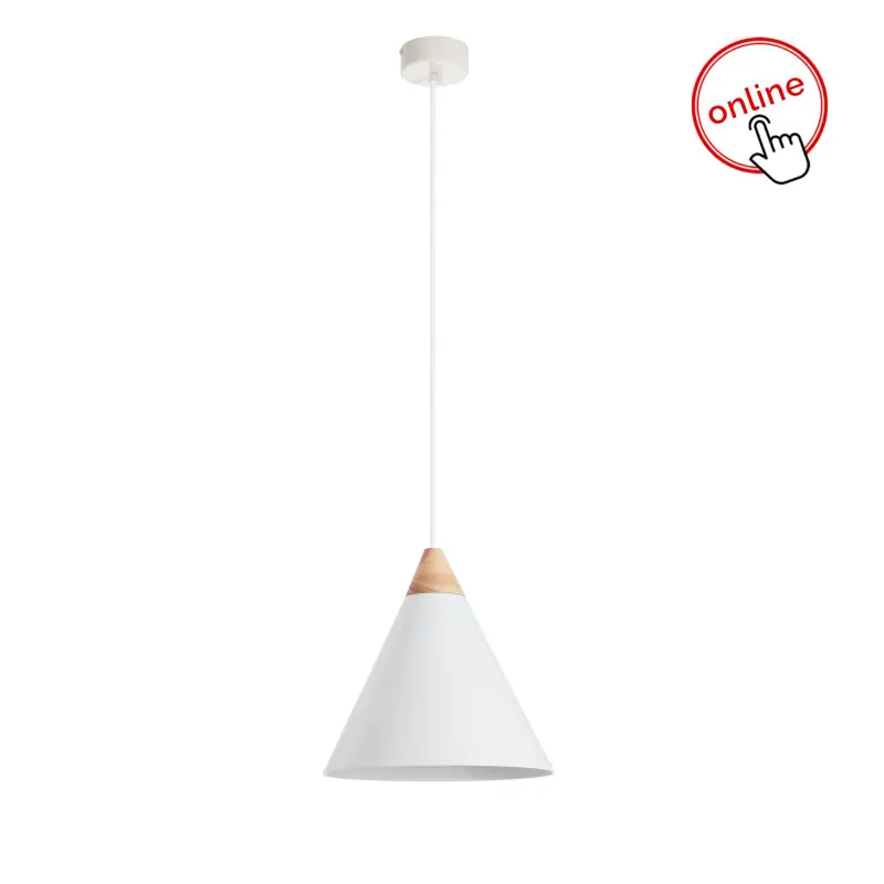 Suspension ODA E27 60W Blanc