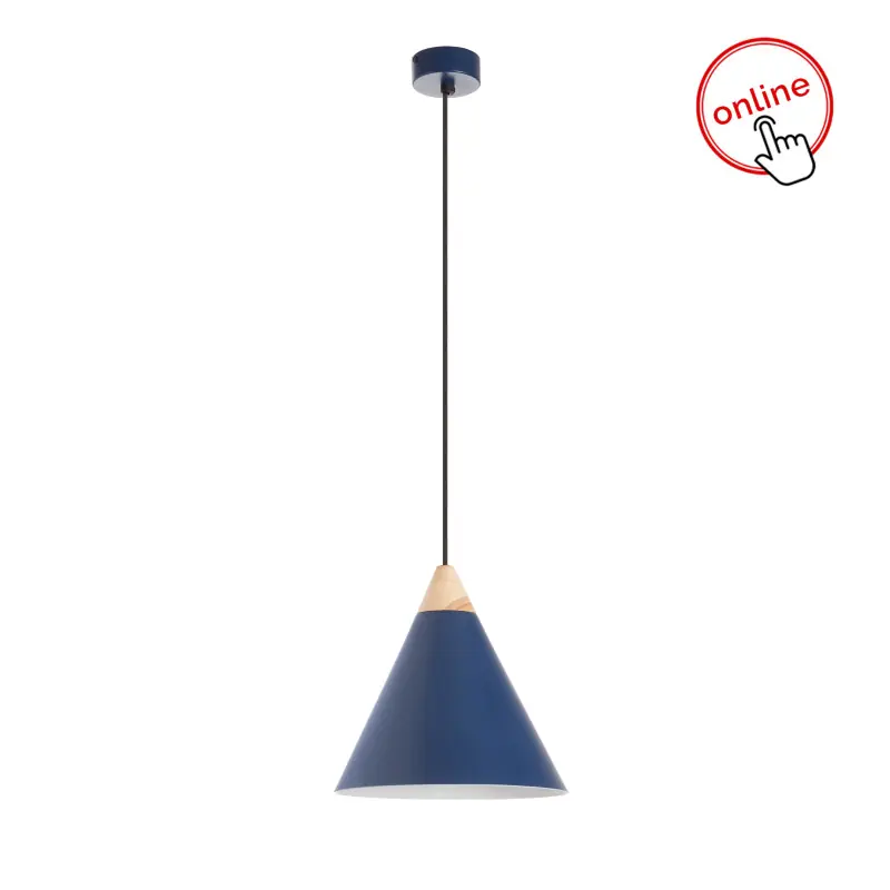 Suspension ODA E27 60W Bleu