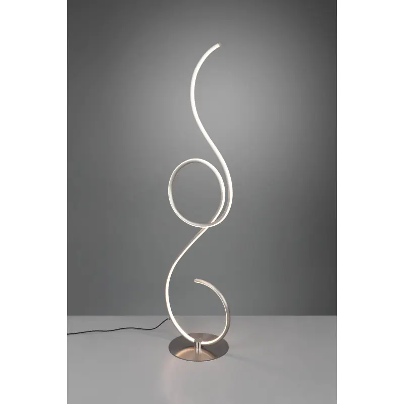 Lampadaire Intérieur Métal Nickel mat 230V. LED 2700+4000+6000K 2700lm.