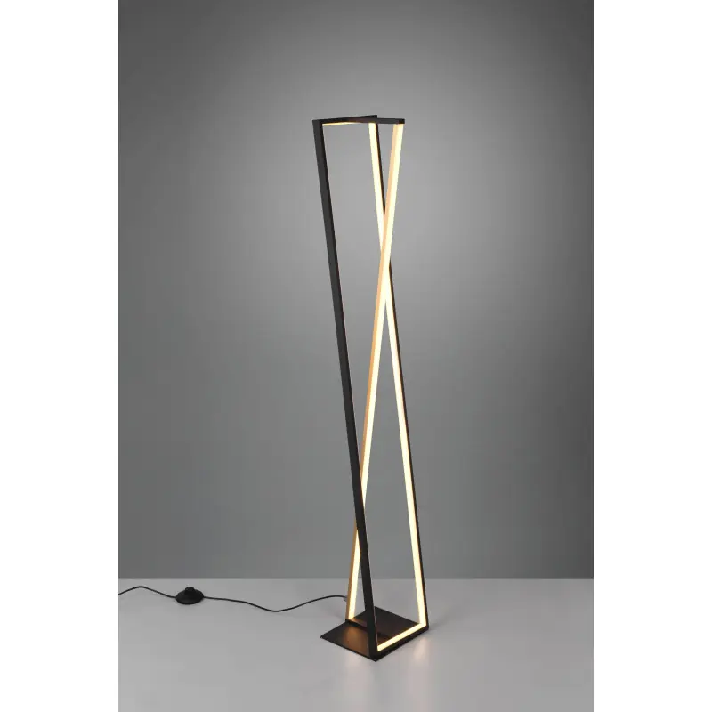 Lampadaire Intérieur Métal noir mat 230V. LED 2300+3000+4000K 2950lm.