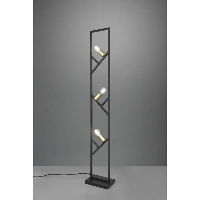 Lampadaire Intérieur Métal noir mat 230V.