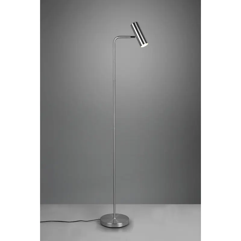 Lampadaire Intérieur Métal Nickel mat 230V.