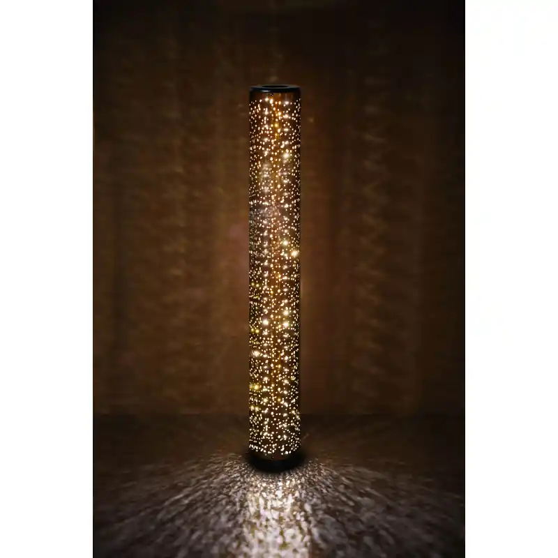 Lampadaire Intérieur Tissu noir 230V. LED 3000K 800lm.