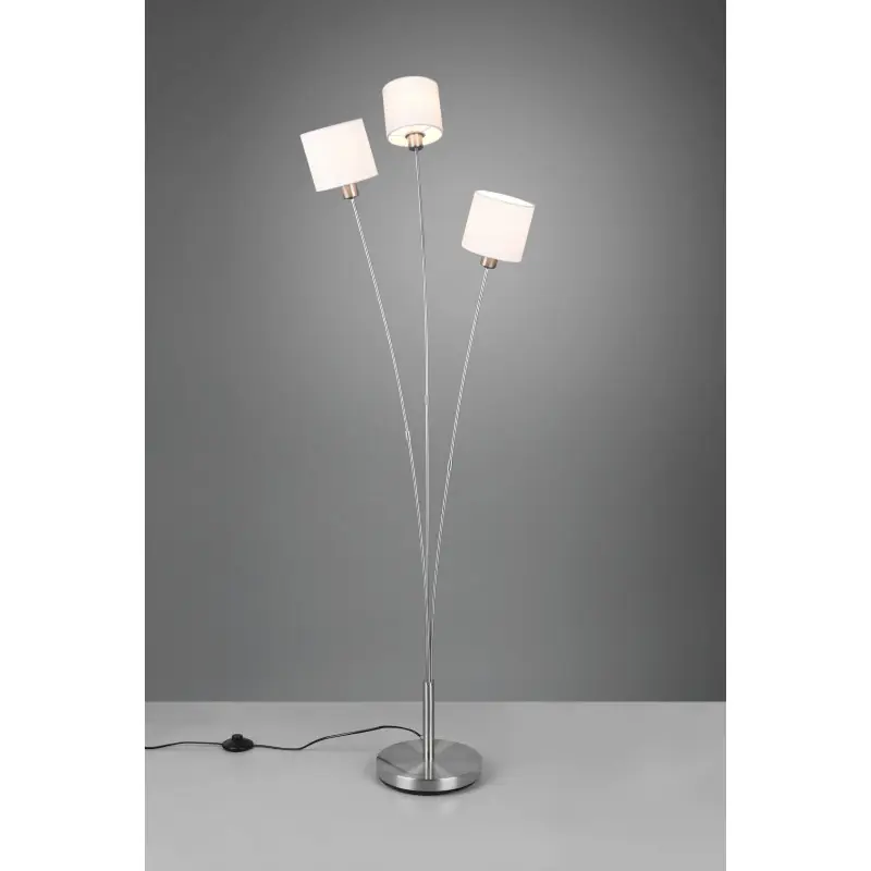 Lampadaire Intérieur Métal Nickel mat 230V.