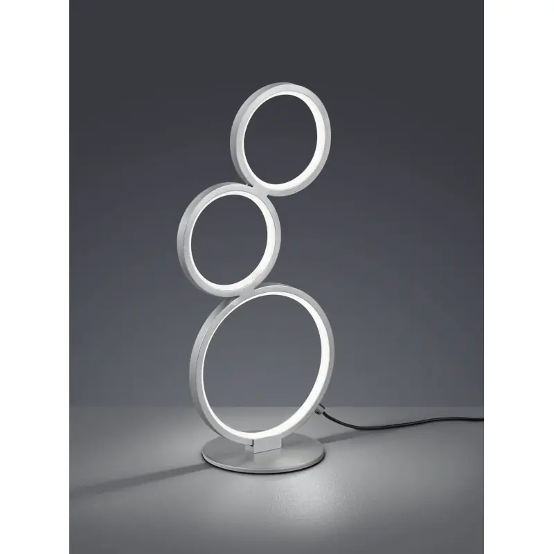 Lampe de table Intérieur Métal argent 230V. LED 3000K 1900lm.