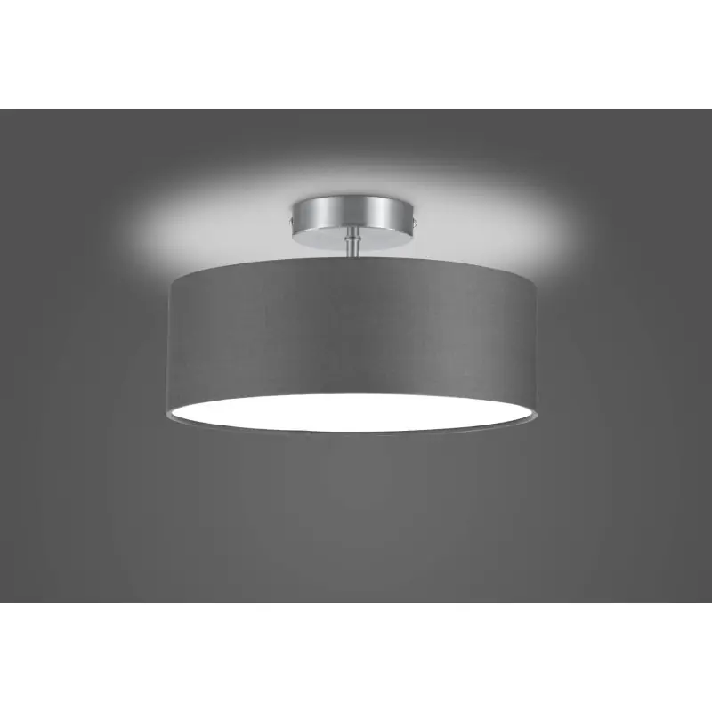 Plafonnier Intérieur Métal Nickel mat 230V.