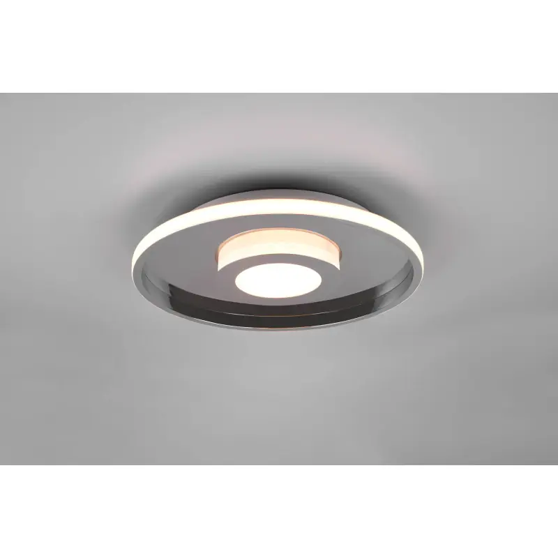 Plafonnier Intérieur Métal chrome 230V. LED 3000K 4100lm.