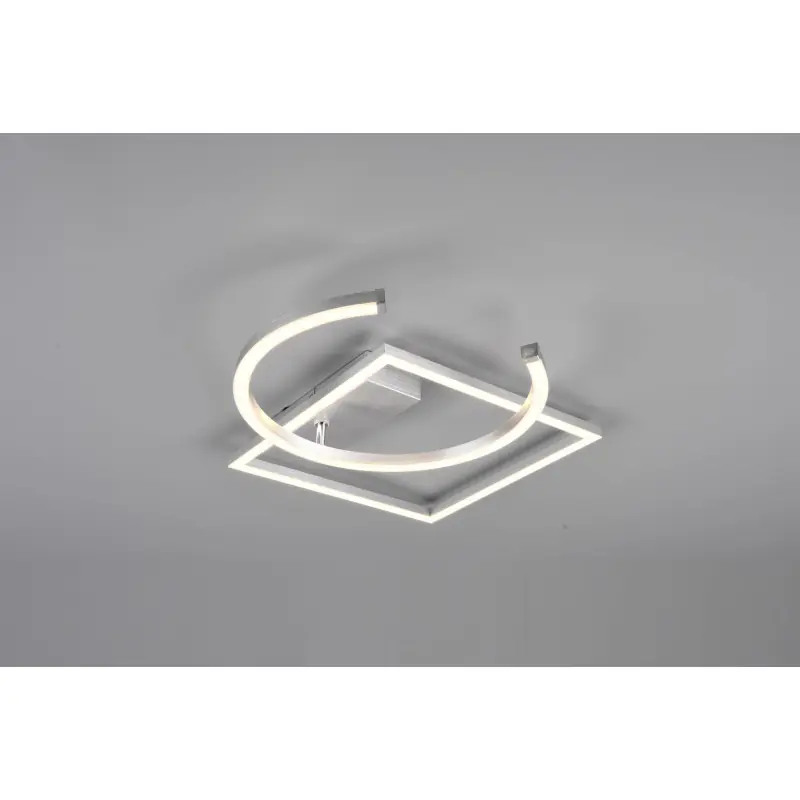 Plafonnier Intérieur Métal aluminium brossé 230V. LED 3000K 2800lm.