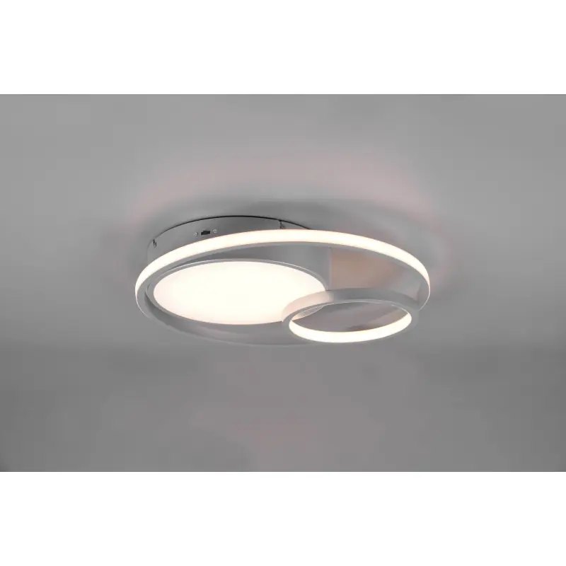 Plafonnier Intérieur Métal titane 230V. LED 2300+3000+4000K 3200lm.