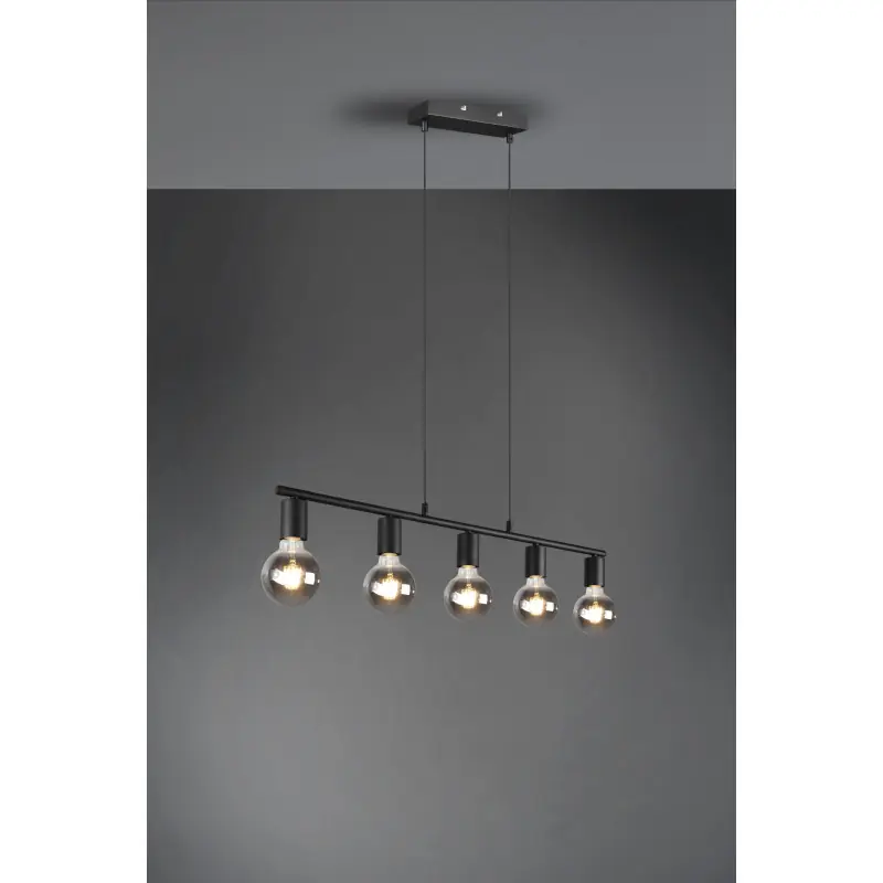 Suspension Intérieur Métal noir mat 230V.