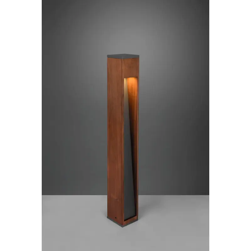 Potelet CANNING borne 80cm extérieure bois naturel gu10