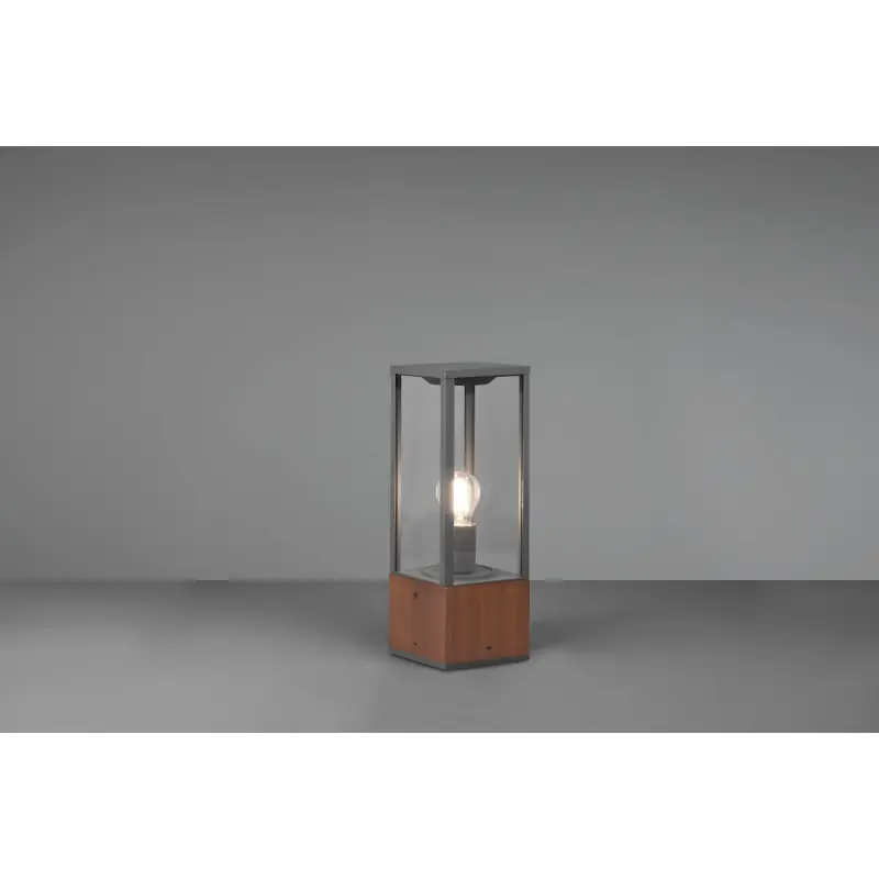 Potelet GARONNE borne bois 40cm ip44 culot e27