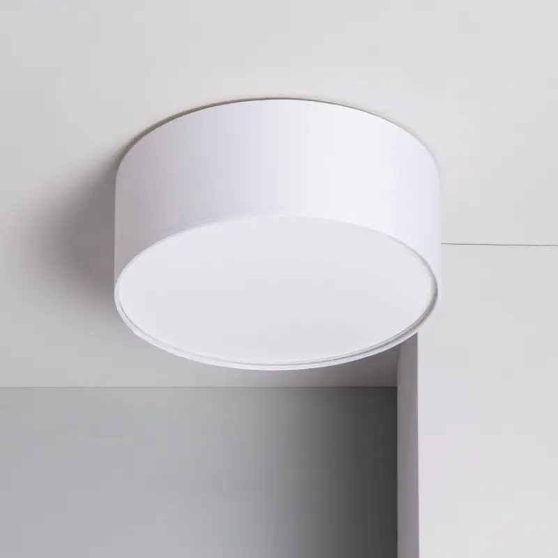Plafonnier abat-jour diamètre 45cm 3 culot e27 noir-bleu-vert-blanc-marron-