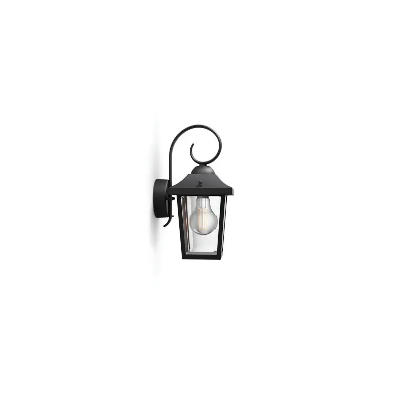Applique extérieur Philips noire ip44 culot e27
