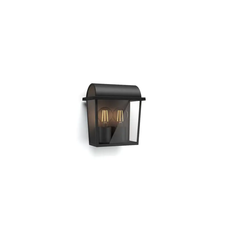 Applique extérieur Philips noire ip44 double culot e27