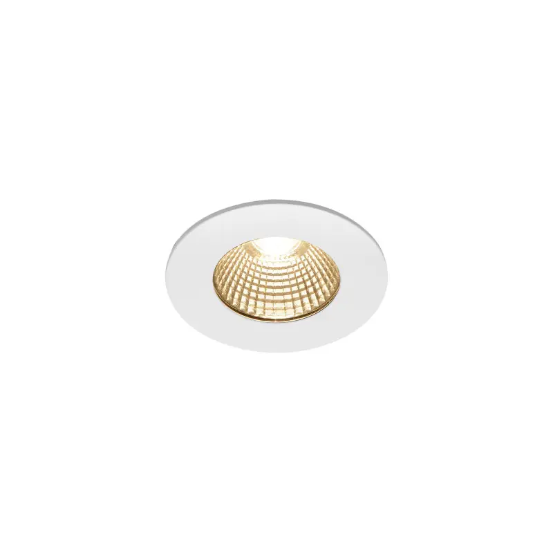 PATTA-I, encastré de plafond intérieur/extérieur, rond, blanc mat, LED, 7,3W, 1800-3000K, IP20/IP65, Dim to warm, variable