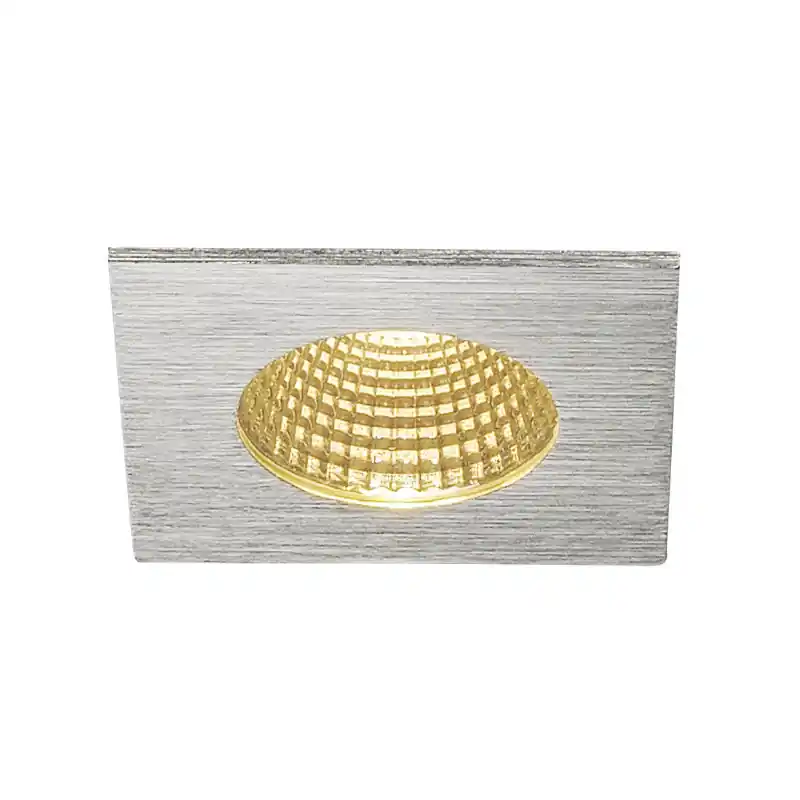 PATTA-I, encastré de plafond intérieur/extérieur, carré, alu mat, LED, 7,3W, 1800-3000K, IP20/IP65, Dim to warm, variable